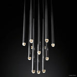 Aquitaine Conical Brass Round Chandelier 18"