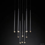 Aquitaine Conical Brass Round Chandelier 24"