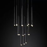 Aquitaine Conical Brass Round Chandelier 30"