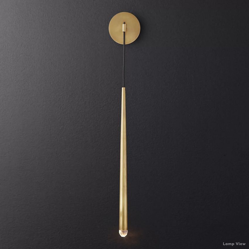 Aquitaine Conical Brass Wall Sconce