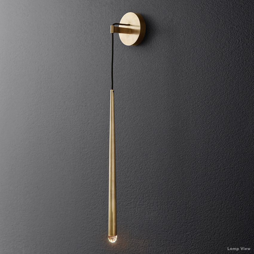 Aquitaine Conical Brass Wall Sconce