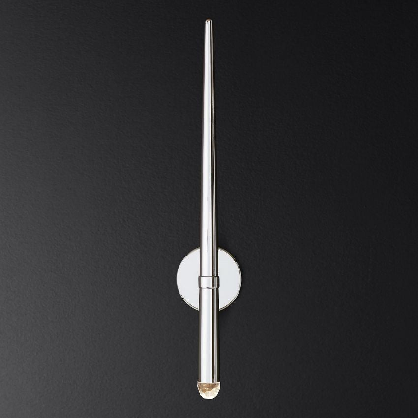 Aquitaine Conical Brass Torch Wall Sconce
