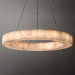 Rivage Lueur Alabaster Round Chandelier 31"