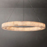 Rivage Lueur Alabaster Round Chandelier 40"