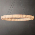 Rivage Lueur Alabaster Round Chandelier 60"