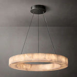 Rivage Lueur Alabaster Round Chandelier 31"