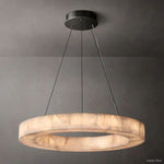 Rivage Lueur Alabaster Round Chandelier 31"