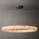 Rivage Lueur Alabaster Round Chandelier 60"