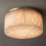 Rivage Lueur Alabaster Round Flush Mount