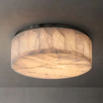 Rivage Lueur Alabaster Round Flush Mount