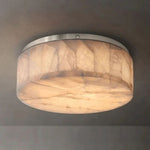 Rivage Lueur Alabaster Round Flush Mount