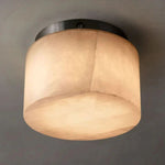Rivage Lueur Alabaster Round Flush Mount