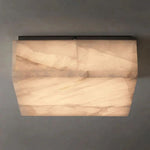 Rivage Lueur Alabaster Square Flush Mount