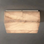 Rivage Lueur Alabaster Square Flush Mount