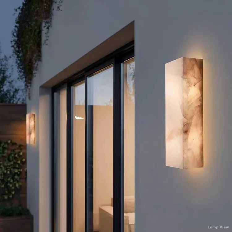 Rivage Lueur Alabaster Wall Sconce