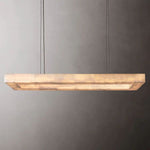 Rivage Lueur Alabaster Rectangular Chandelier 72"