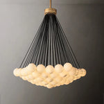 Etoelis Alabaster Bunch Round Chandelier