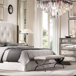 Odeon Layered Crystal Square Chandelier 22"