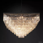 Odeon Layered Crystal Square Chandelier 47"
