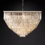 Odeon Layered Crystal Square Chandelier 47"