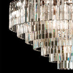 Odeon Layered Crystal Round Chandelier 44"