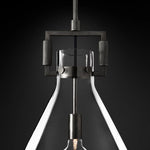 Machinist Glass Funnel Flush Mount