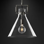 Machinist Glass Funnel Pendant Light
