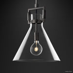 Machinist Glass Funnel Pendant Light