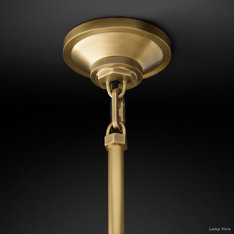 Machinist Metal Cloche Pendant Light