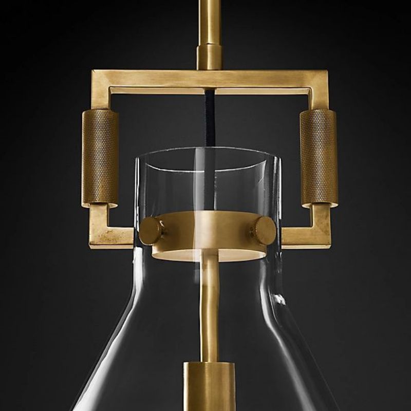 Machinist Glass Funnel Pendant Light