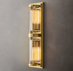 Savile Recessed Crystal Round Wall Sconce