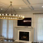 Camino Vintage Structural Round Chandelier 63"