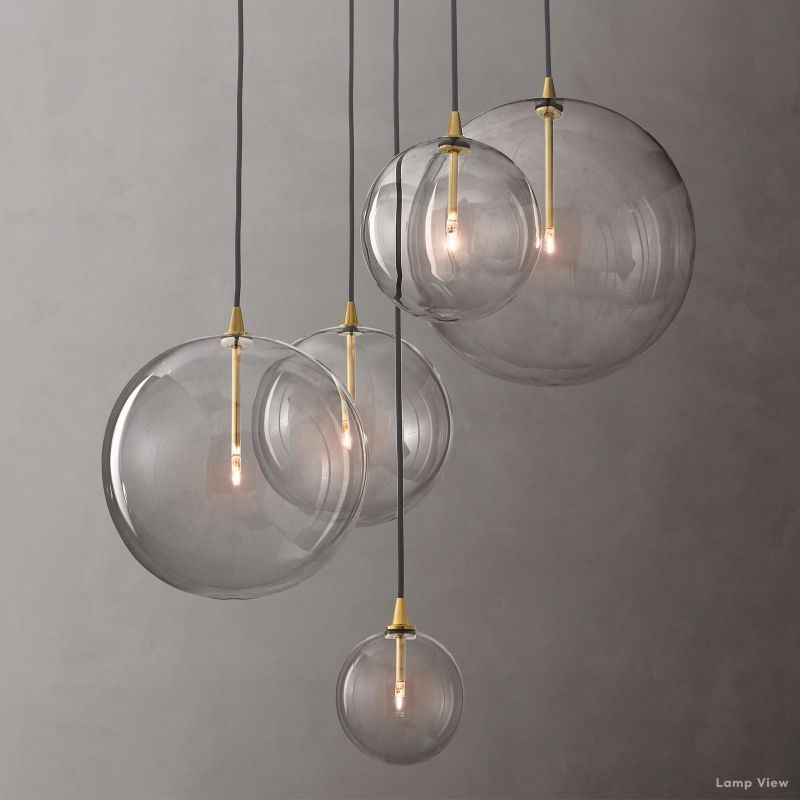 Callene Offset Globe Cluster Chandelier 28"