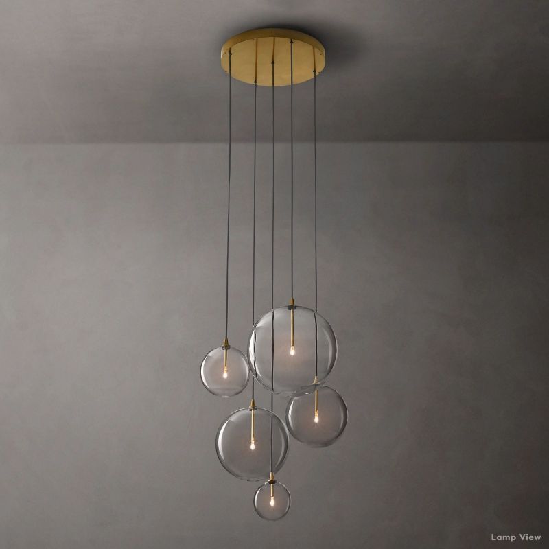 Callene Offset Globe Cluster Chandelier 28"