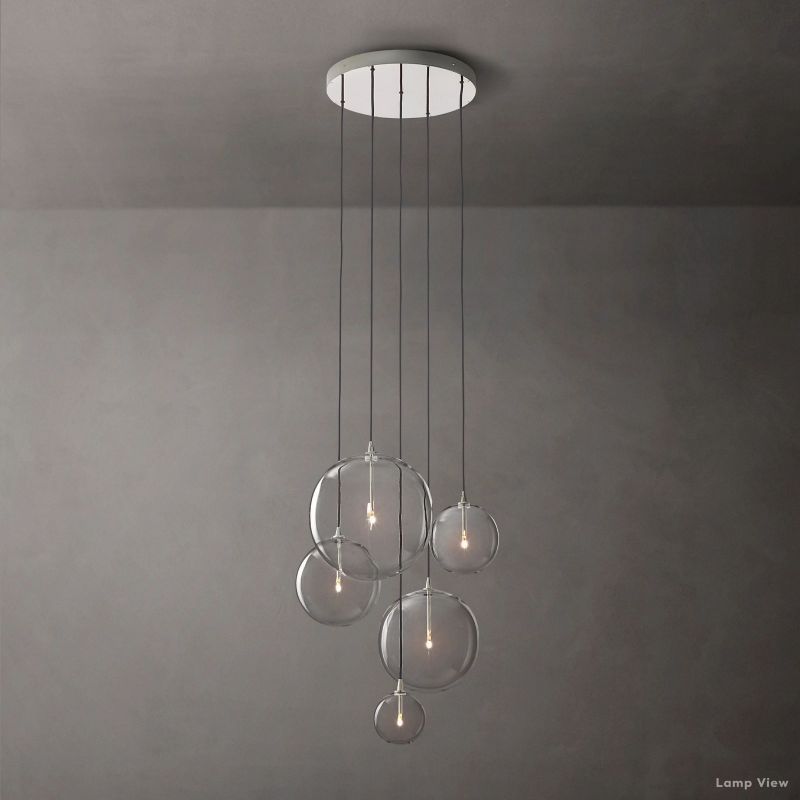 Callene Offset Globe Cluster Chandelier 28"