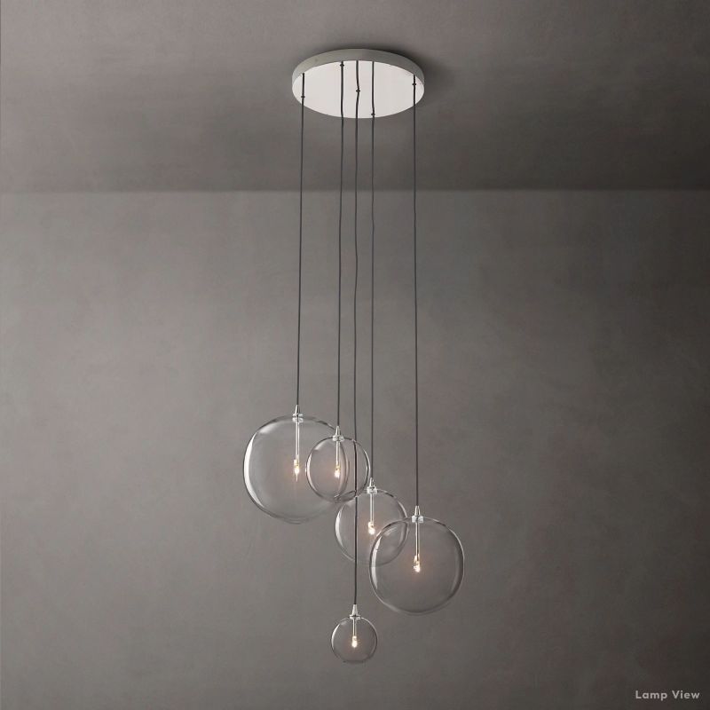 Callene Offset Globe Cluster Chandelier 28"