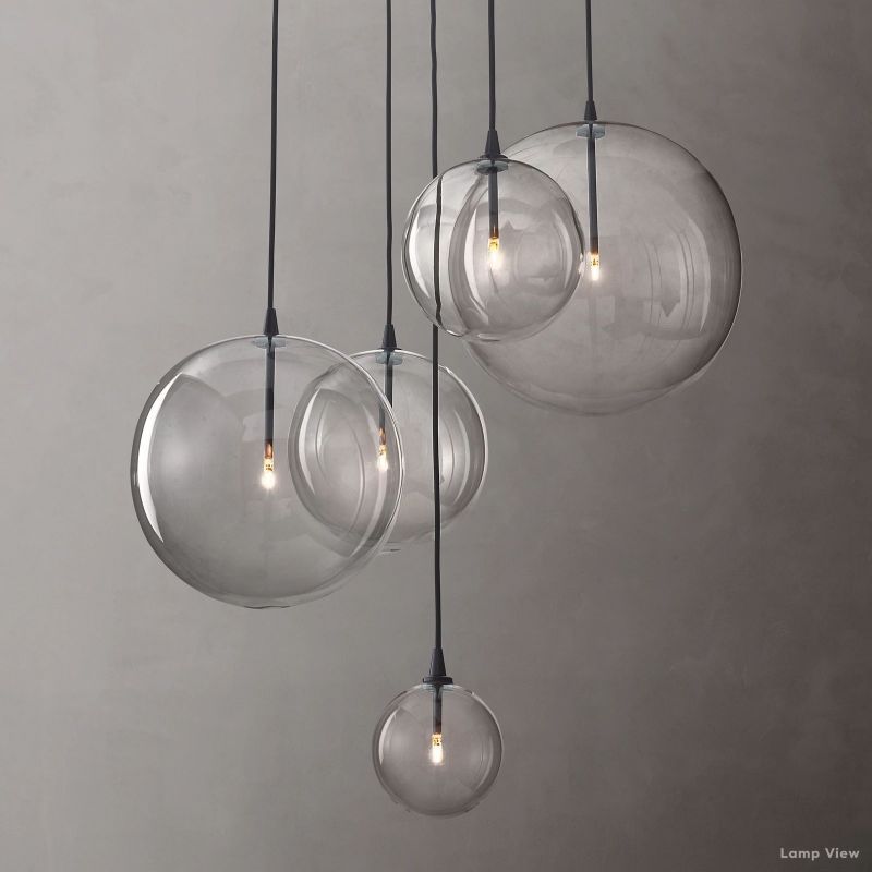 Callene Offset Globe Cluster Chandelier 28"