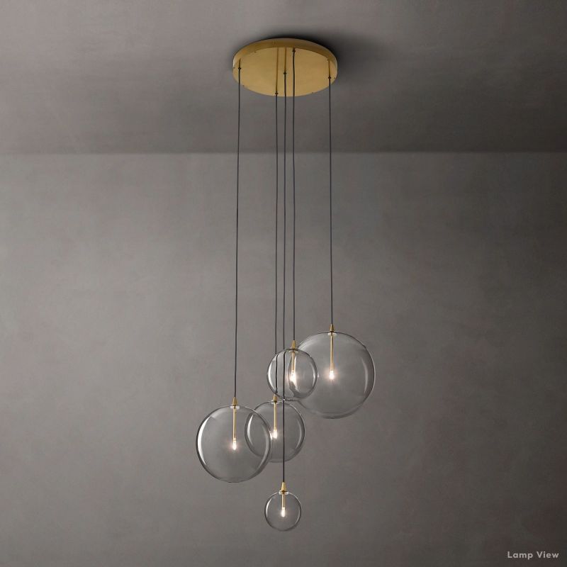 Callene Offset Globe Cluster Chandelier 28"
