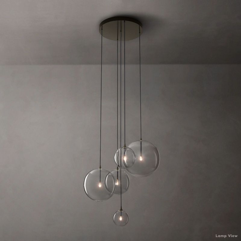 Callene Offset Globe Cluster Chandelier 28"