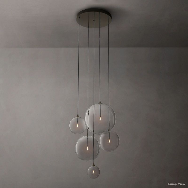 Callene Offset Globe Cluster Chandelier 28"