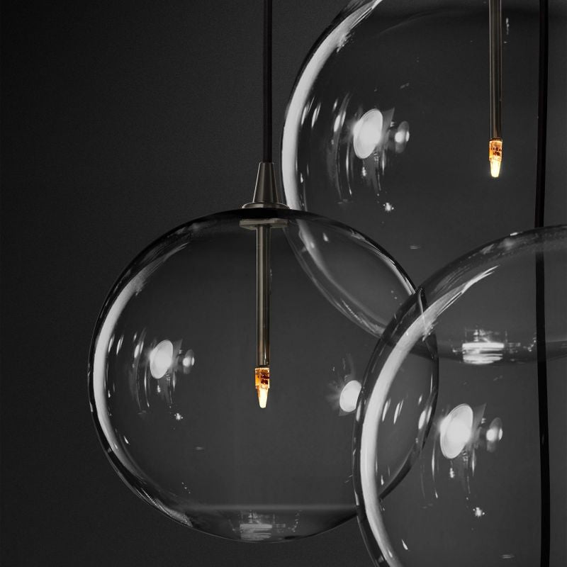 Callene Offset Globe Cluster Chandelier 44"