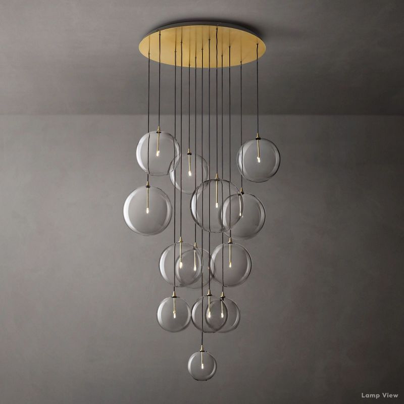 Callene Offset Globe Cluster Chandelier 44"