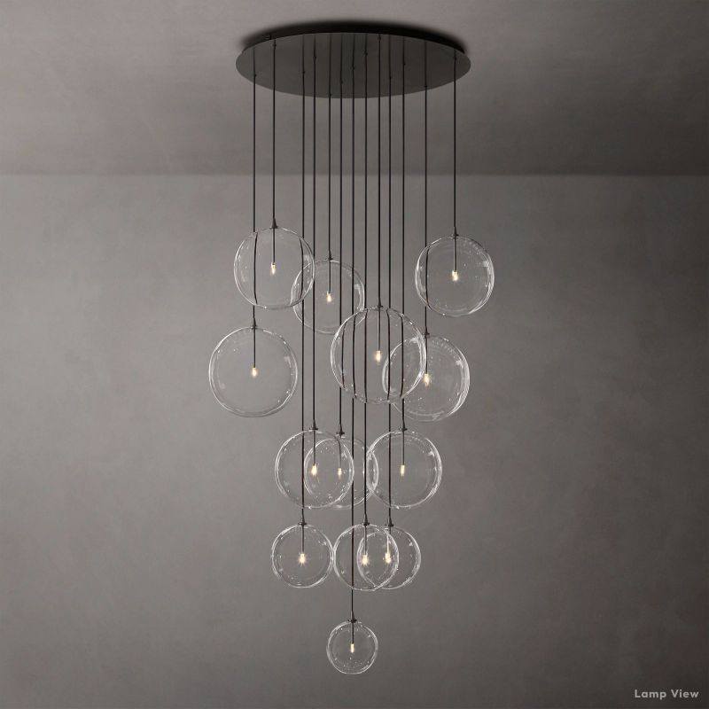 Callene Offset Globe Cluster Chandelier 44"