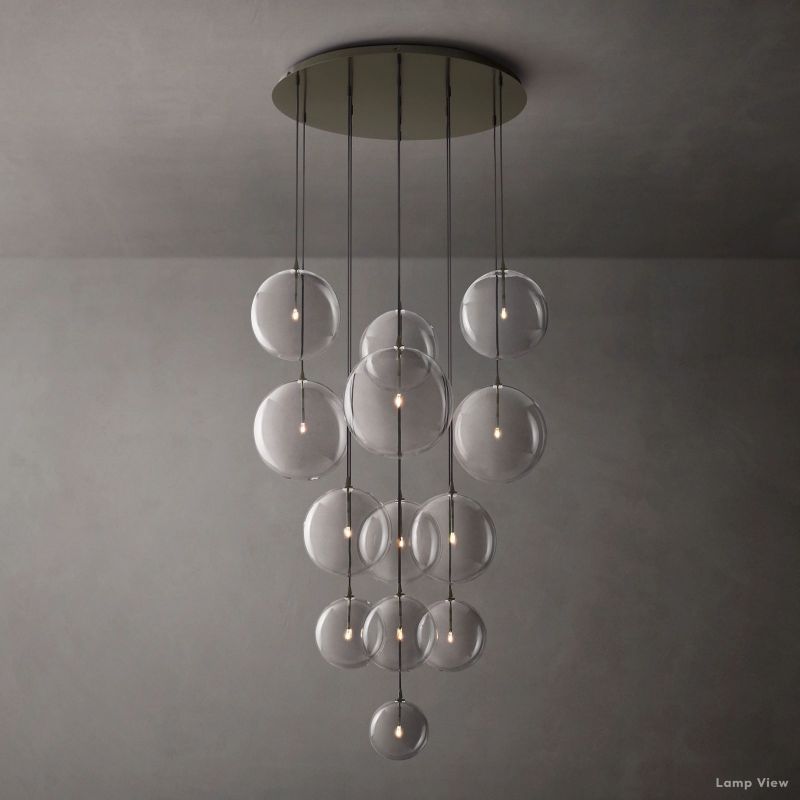 Callene Offset Globe Cluster Chandelier 44"