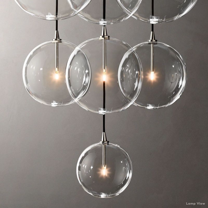 Callene Offset Globe Cluster Chandelier 44"