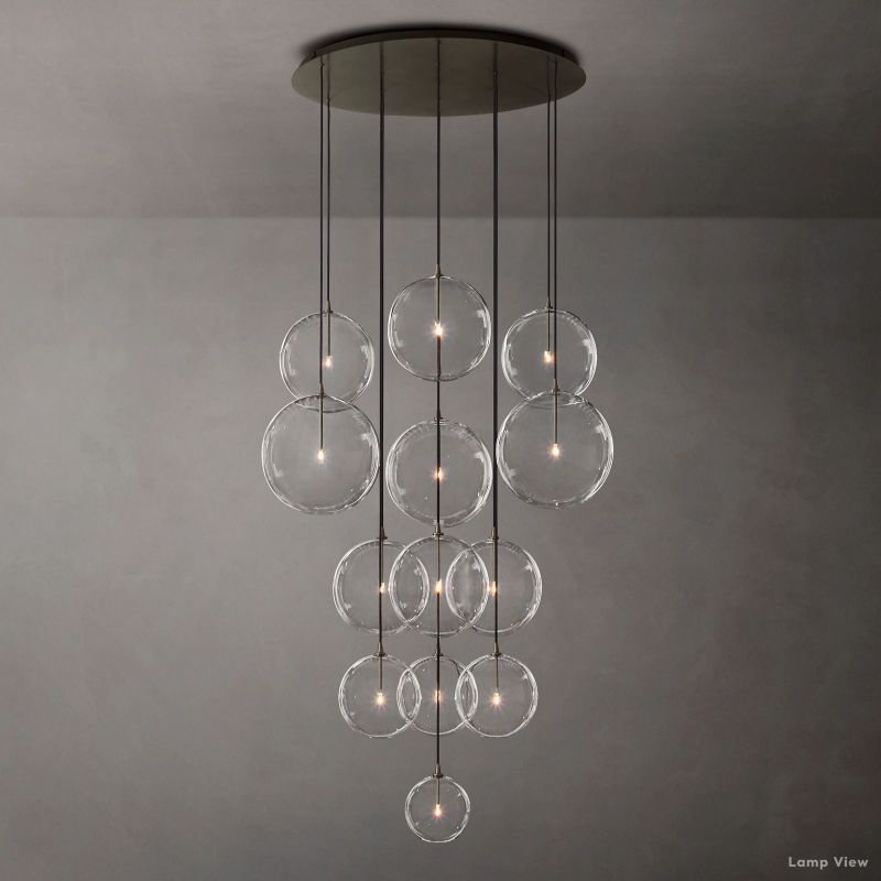 Callene Offset Globe Cluster Chandelier 44"