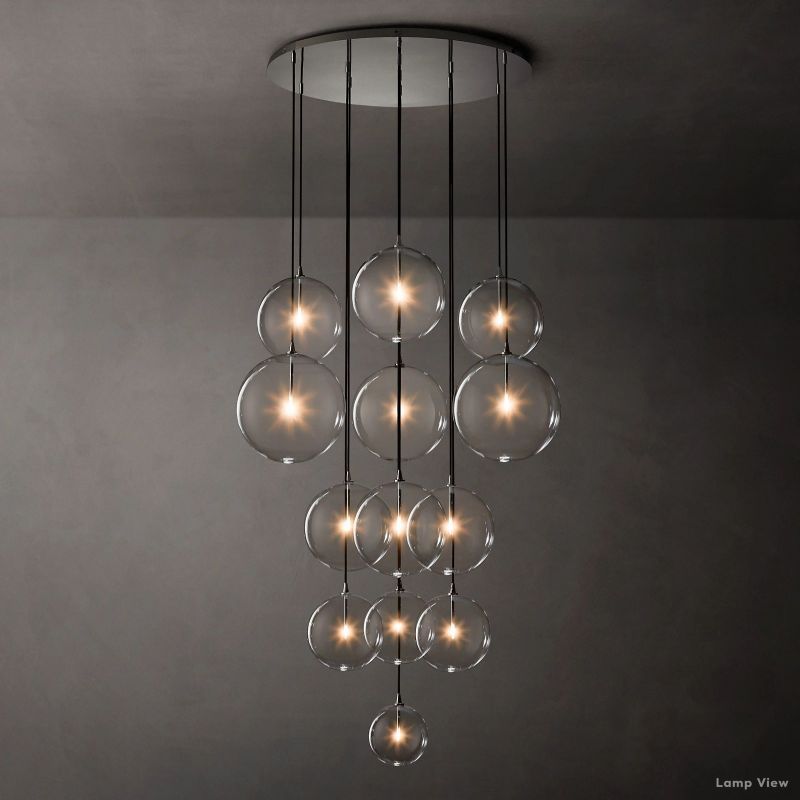 Callene Offset Globe Cluster Chandelier 44"
