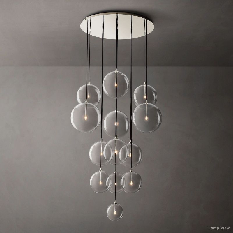 Callene Offset Globe Cluster Chandelier 44"