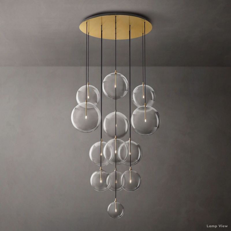 Callene Offset Globe Cluster Chandelier 44"