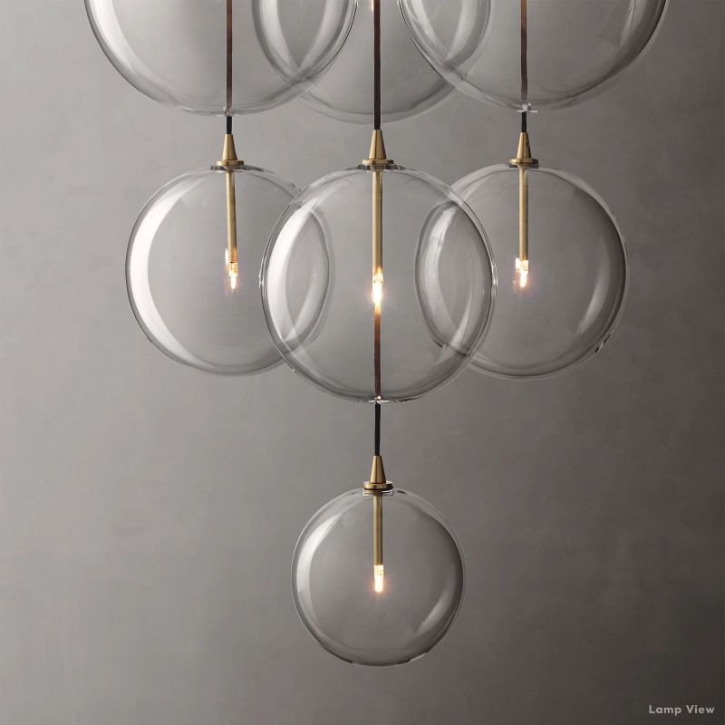 Callene Offset Globe Cluster Chandelier 44"